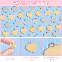 100 шт. 2 цвета 201 подвески из нержавеющей стали&nbsp;STAS-UN0052-17