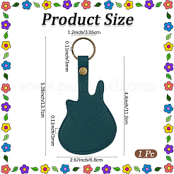 Кожаный брелок для медиатора&nbsp;AJEW-WH20816-061AB-02