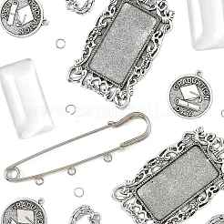 Наборы для изготовления прямоугольных подвесок своими руками&nbsp;DIY-FS0009-40