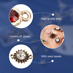 36 шт. 9-х стильные соединители из цинкового сплава&nbsp;ALRI-MP0001-02