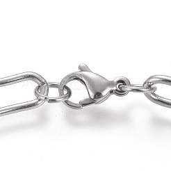 Браслеты-скрепки из нержавеющей стали 304&nbsp;BJEW-I288-09P