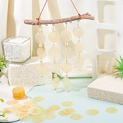 50 шт. окрашенные натуральные подвески-соединители из ракушек Capiz&nbsp;BSHE-TA0001-20C