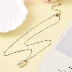 Ожерелья с подвесками из латуни&nbsp;LS-NJEW-H051-05G