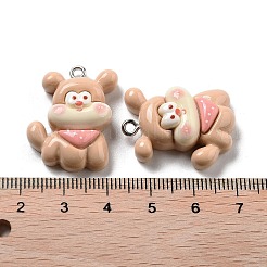 Подвески в виде щенков из непрозрачной смолы&nbsp;LS-RESI-R444-02A