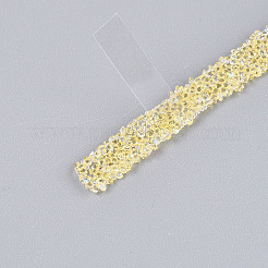 Отделка стразами из смолы и бисером&nbsp;DIY-N008-04