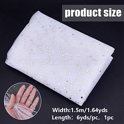 6 ярд полиэстеровой сетчатой ткани со звездным узором&nbsp;DIY-WH0060-94A