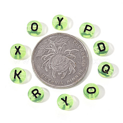 Прозрачные светло-зеленые акриловые бусины&nbsp;TACR-YW0001-09B