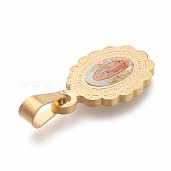 Подвески из нержавеющей стали 304 «Леди Гваделупская»&nbsp;STAS-O138-13G