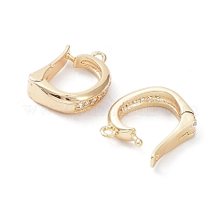 Реечное покрытие латунь микро паве прозрачный кубический цирконий складные застежки&nbsp;KK-A183-06G