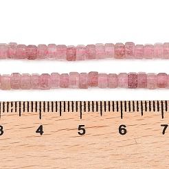 Природного кварца клубники нитей бисера&nbsp;G-G345-C22-2x4mm