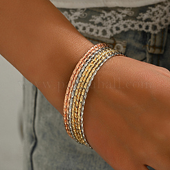 Набор браслетов из латуни с круговой текстурой для женщин&nbsp;SD4492