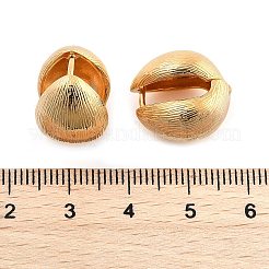 Текстурированные серьги-кольца из латуни в форме капли для женщин&nbsp;EJEW-U055-26G