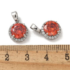 Подвески из латуни с микропаве из циркония&nbsp;KK-R210-19P