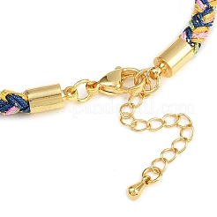 Браслеты из плетеного нейлонового шнура толщиной 4 мм&nbsp;FIND-A057-01G-15