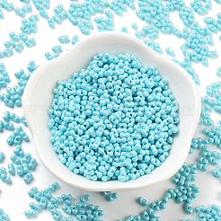 Непрозрачные цветные стеклянные бусины&nbsp;SEED-A033-06J