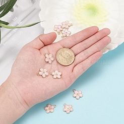 Подвески из эмалевого сплава с покрытием из легкого золота&nbsp;X-ENAM-R136-17A