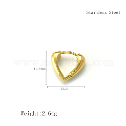 Стильные треугольные серьги-кольца из нержавеющей стали 304&nbsp;IQ2108-2