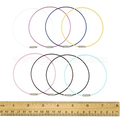 32шт 8 цвета стальной проволоки браслет шнур для самостоятельного изготовления ювелирных изделий&nbsp;TWIR-FS0001-02