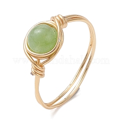 Кольца из натурального кварца&nbsp;RJEW-JR00968-02