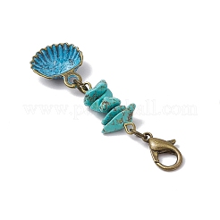 6 шт. подвесные украшения из сплава в морском стиле&nbsp;HJEW-JM02929