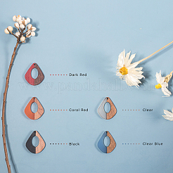 Подвески из смолы и дерева&nbsp;RESI-OL0001-08A