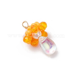 Подвески из стеклянных бусин в виде медуз&nbsp;PALLOY-MZ00706-05