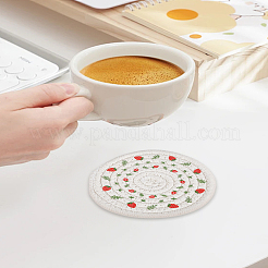 2 шт. 2 стиля хлопчатобумажной подкладки для чашки&nbsp;AJEW-LP0005-96