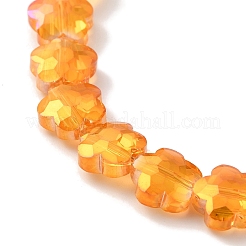 Стеклянные бусины с гальваническим покрытием &nbsp;EGLA-B006-04A-HR01