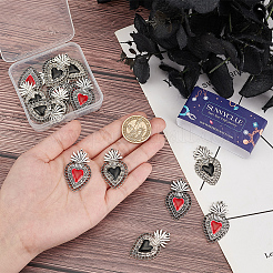 20шт 2 цвета сплава эмалевые подвески&nbsp;ENAM-SC0005-04