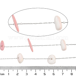 Нержавеющая сталь 304 с цепями из натуральной ракушки&nbsp;CHS-G038-10P