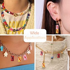 9 шт. двухцветные окрашенные стеклянные бусины&nbsp;LAMP-CJ0002-79