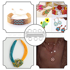 1 шт. 925 застежки-защелки из стерлингового серебра&nbsp;STER-GO0001-72C