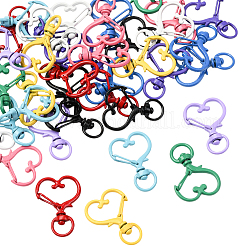 40 шт. 10-цветные поворотные застежки из цинкового сплава с покрытием для выпечки&nbsp;FIND-SP0004-88