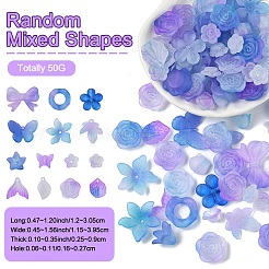 50 г прозрачных акриловых бусин&nbsp;OACR-YW0002-44C