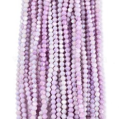 Антикоррозийные гальванические биконические стеклянные бусины&nbsp;X-EGLA-T021-4mm-16-01