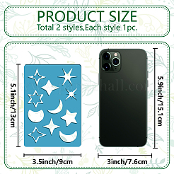 Акриловая серьга ручной работы шаблон&nbsp;DIY-WH0359-031