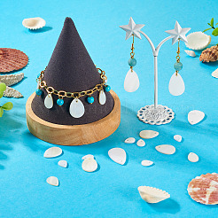 30 шт. 4 стиля подвески из натуральной белой ракушки&nbsp;FIND-TA0004-96