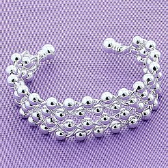 Латунные круглые браслеты-манжеты с бусинами для женщин&nbsp;FS-WG6E9A6-01