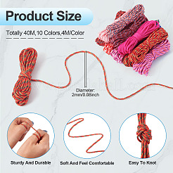 40 м двухцветные веревки из полиэстера и спандекса&nbsp;NWIR-TA0001-36