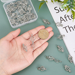 30 шт. подвески из полого сплава с бусинами-клетками&nbsp;KK-PH0014-14P