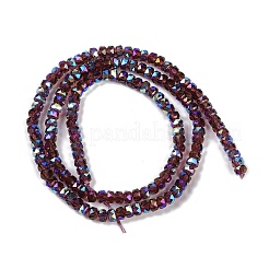 Стеклянные бусины с гальваническим покрытием &nbsp;GLAA-Q105-03E