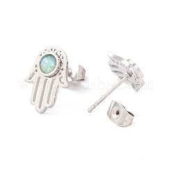 Серьги-гвоздики из нержавеющей стали 304&nbsp;EJEW-M208-08P