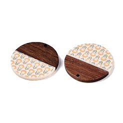 Печатные подвески из смолы и дерева&nbsp;LS-WOOD-TAC0021-21B