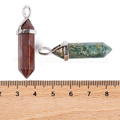 Натуральный индийский агат остроконечные подвески&nbsp;G-M378-01P-A39