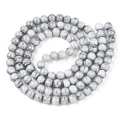 Стеклянные круглые бусины&nbsp;GLAD-WH0001-01-10