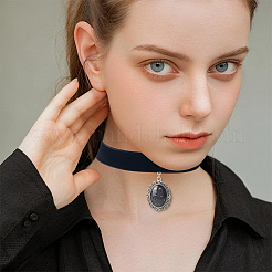 4 шт. колье-чокер из бархатной ленты&nbsp;NJEW-SC0001-70A