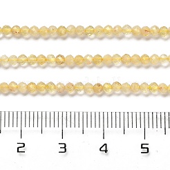 Нити из нагретых натуральных цитриновых бусин&nbsp;X-G-Z074-A03-01