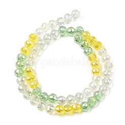 Стеклянные бусины с гальваническим покрытием &nbsp;EGLA-D300-06-6mm-21