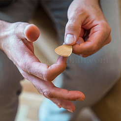 7шт. двухцветные деревянные медиаторы для гитары&nbsp;AJEW-FH0005-21