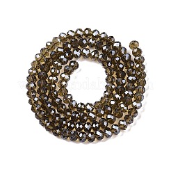 Стеклянные бусины с гальваническим покрытием &nbsp;EGLA-A034-T10mm-A09